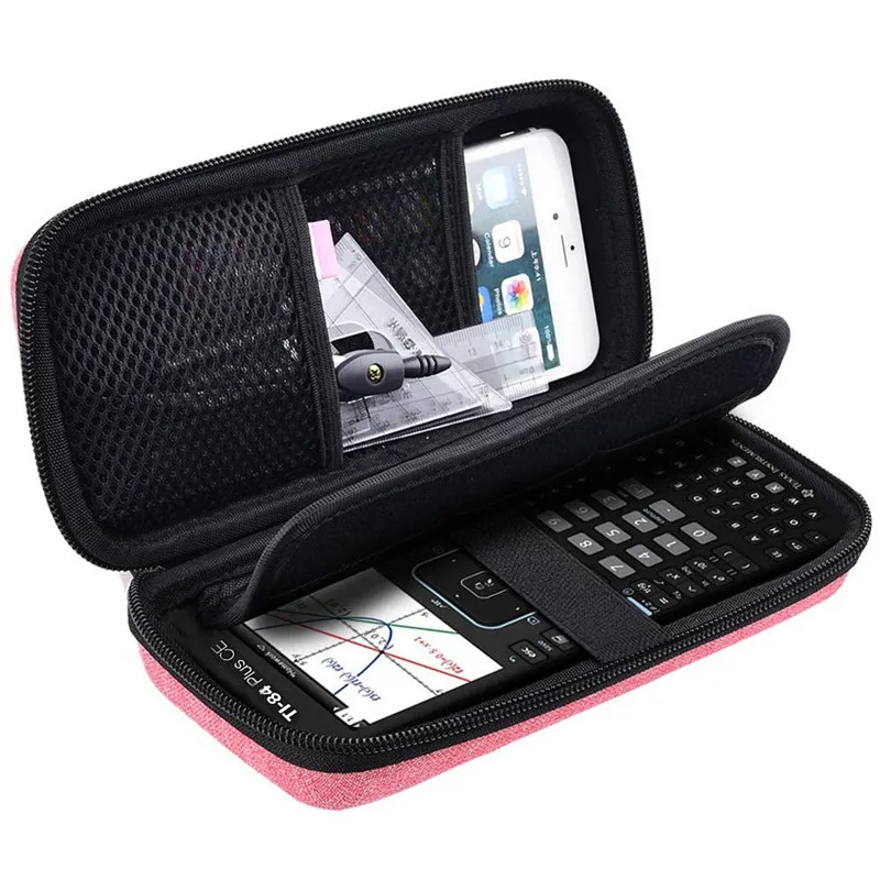 Travel Case for Texas Instruments Ti-84 plus/TI-83 Plus/HP Prime Graphing Calculator Large Capacity for Pens,Cables and Other Accessories