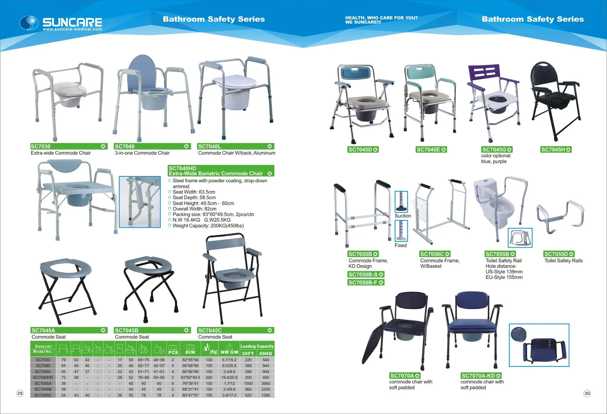 Home Use Portable Detachable Folding Disabled 3 In 1 Toilet Chair