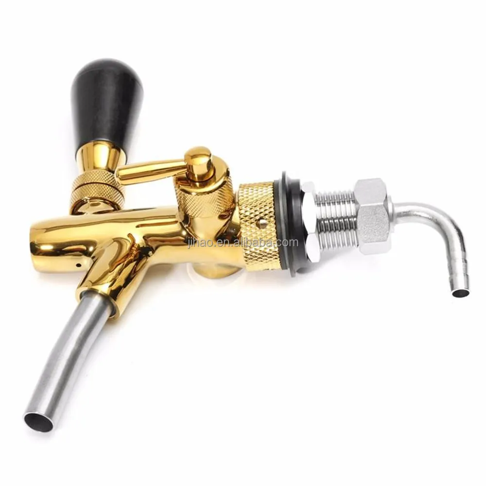

GHO Beer faucet with thread G5/8 shank combo, Golden