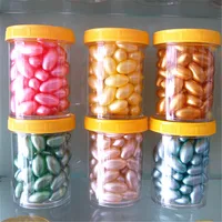 

100% collagen for hair repairing and smooth hair treatment capsule 60pcs/bottle Multi-color random delivery