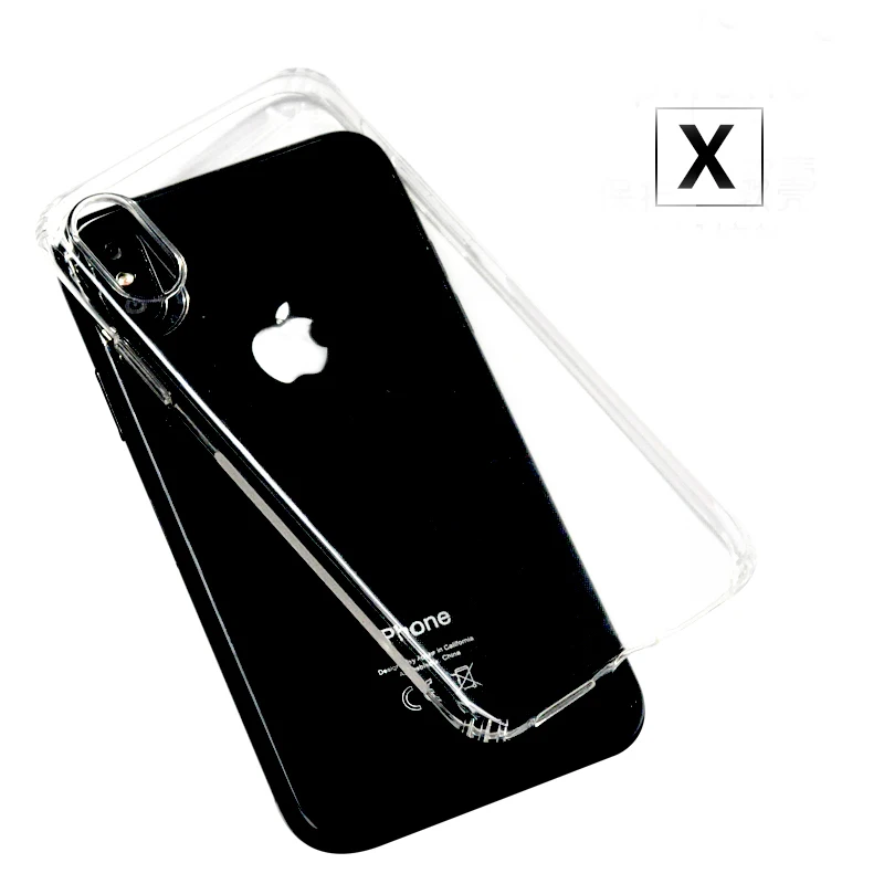 

DFIFAN mobile phone accessories for apple iPhone x Transparent soft tpu silicone covers phone case for iphone x xs