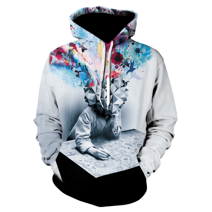 

Basic Customised New Print 3D Spring Autumn Cheapest Hoodie, Mixed color