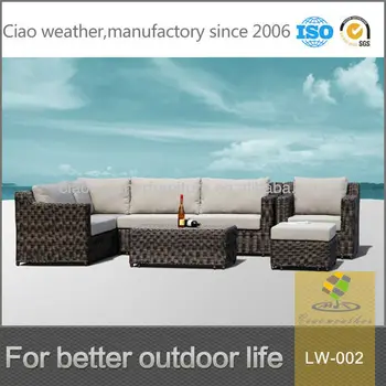 Garden Elegant Outdoor Aluminum Rattan Sofa Set Mexican Outdoor