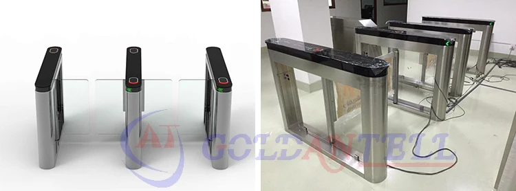 IP54 Rated Swing Barrier Gate with 0.6 Second Sliding Speed and 35-40 Persons/Minute Flow Rate