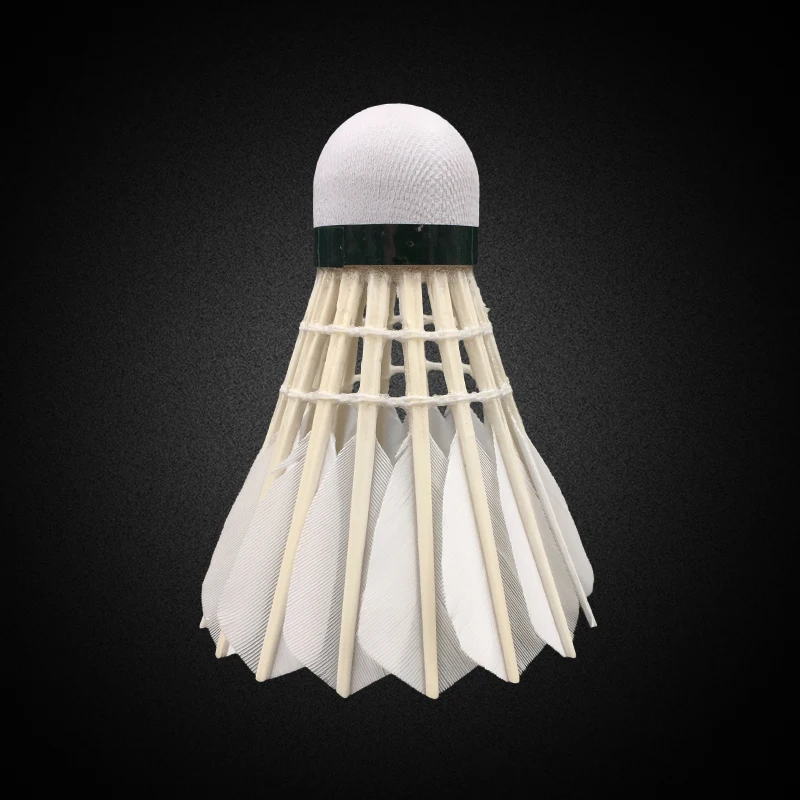 

Top Quality Linton Brand badminton goose feather shuttlecock, Nature white