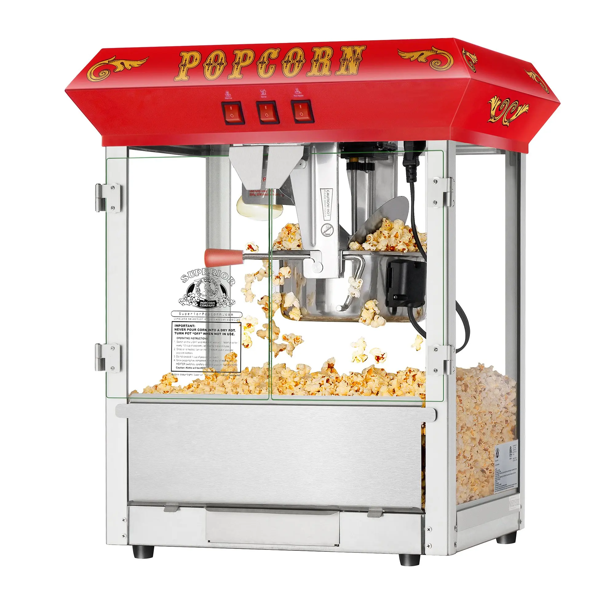 Buy Superior Popcorn Company 83-DT5595 Tabletop Popcorn Maker Machine ...