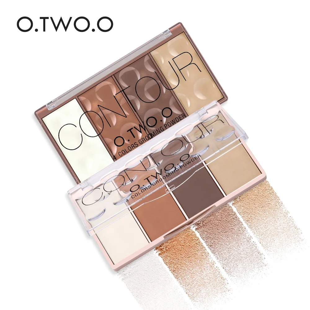 

RTS O.TWO.O Cosmetics Good Quality 4 Colors Contour blush Palette Powder