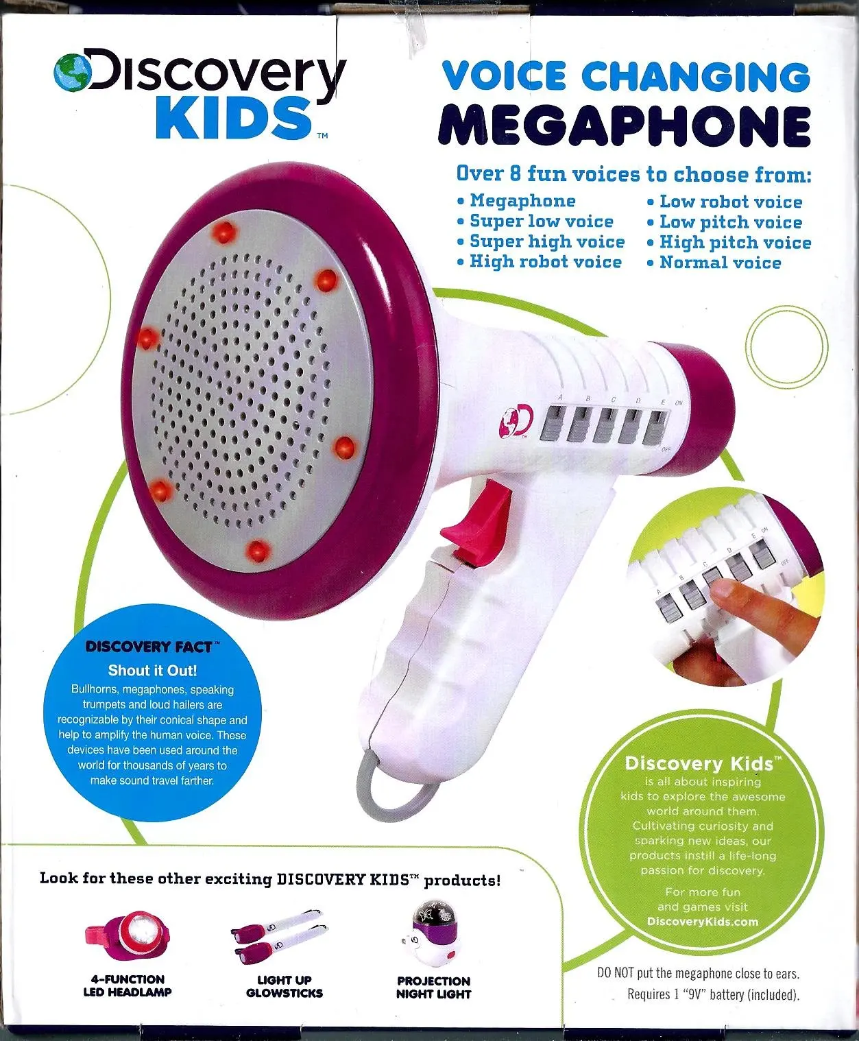 Voice Changing Megaphone - Purple or Blue Trim