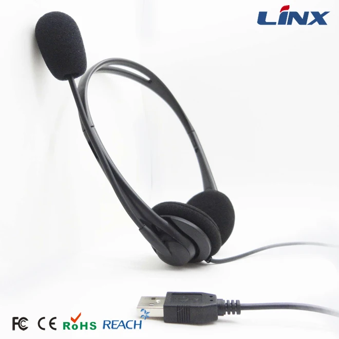Wired Headphones High Quality Call Center Usb Headset Computer