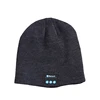 Mobile Phones Use Wireless Dark Grey Beanie Hat with Mic