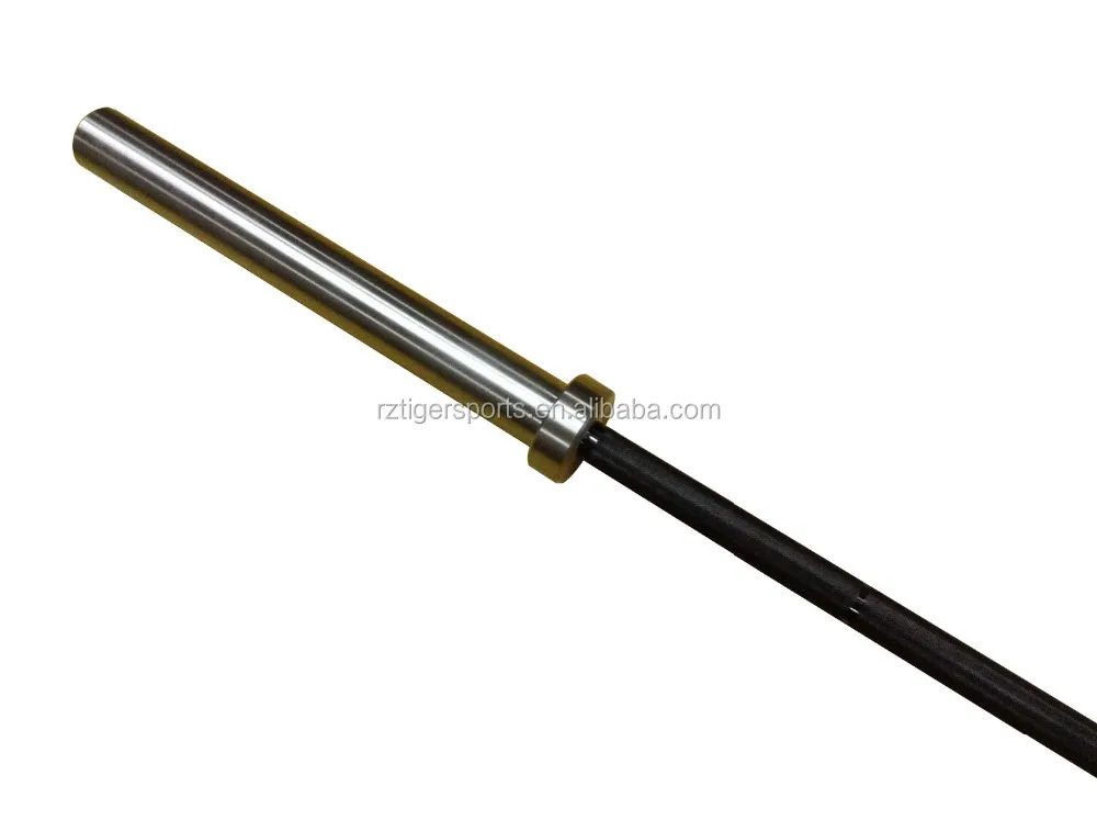 Phosphating Black Crossfit Barbell Bar With Chrome Sleeve Buy Black