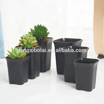 正方形黒多肉植物鉢プラスチック植木鉢苗プランター Buy 正方形黒多肉植物ポット プランター 苗プランター Product On Alibaba Com