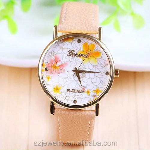 Wholesale Quartz Wrist Watch Leather Strap Watch Women Leather Wrist ...