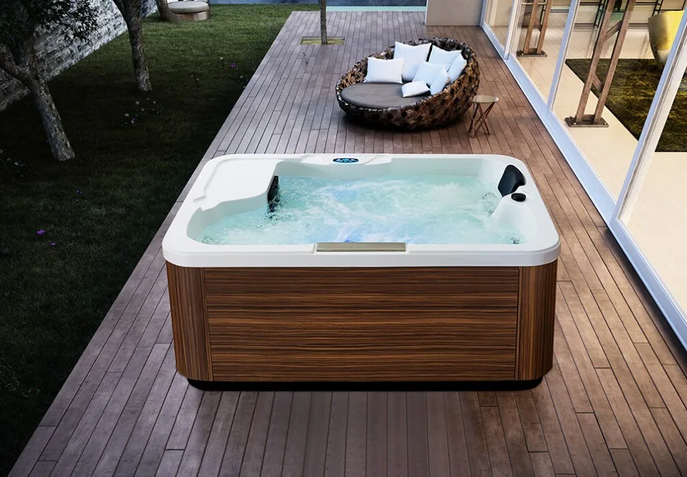 Free Standing European Small Size 3 Person Outdoor Spa Hot Tub - Buy ...