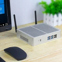 

XCY Fanless Mini PC Intel Core i3 6100U TV BOX VGA 6 USB WiFi HTPC Barebone Desktop PC