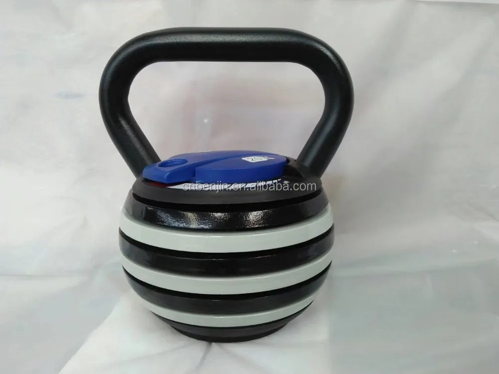 40 Lbs Adjustable Kettlebell Weight W/ Dvd. 5 Lb Increments Exercise