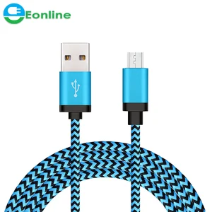 3FT/6FT/9FT Nylon Braid Micro for Samsung USB Cable Fast Charging High Speed Data Cable Best USB charging cable