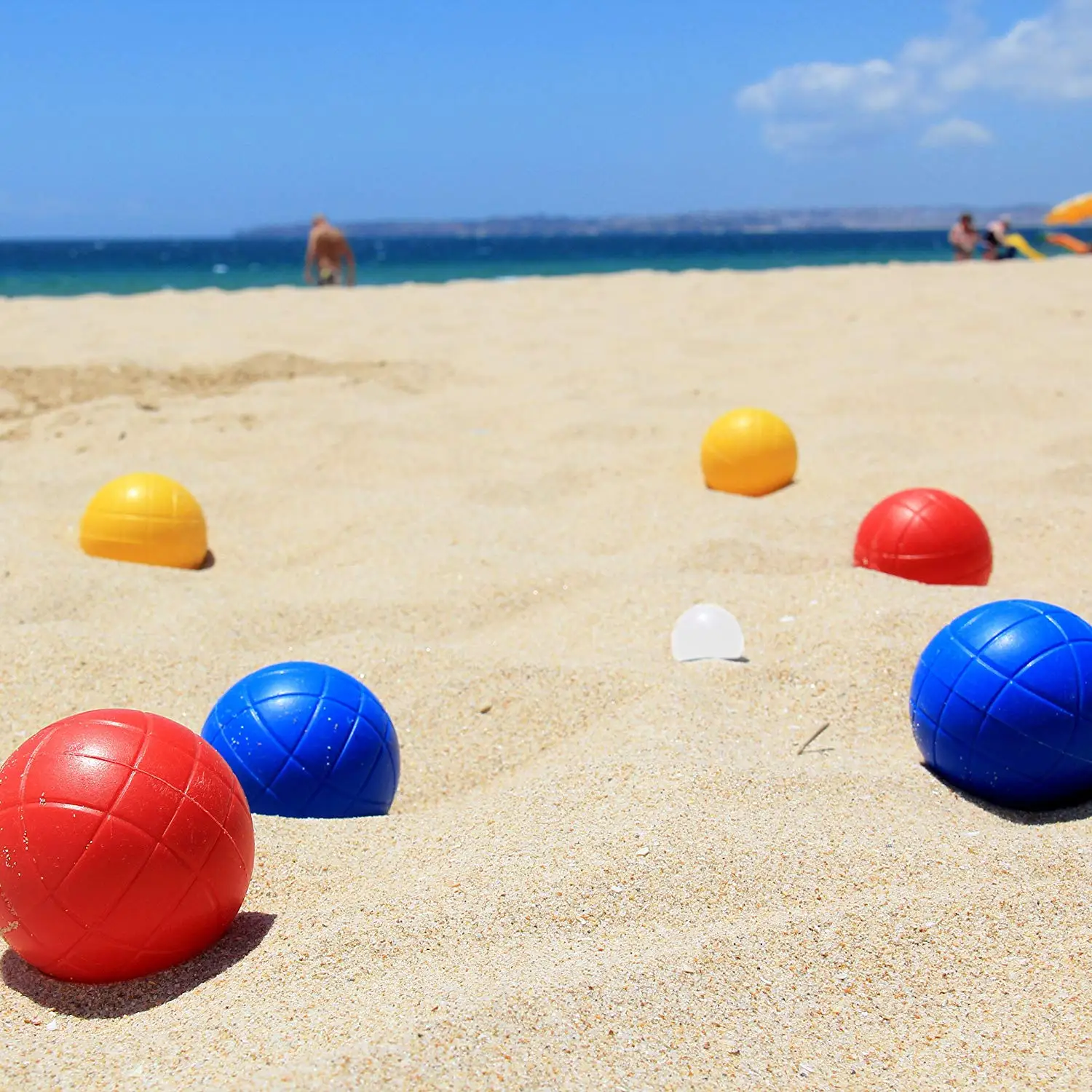 Bocce Balls Games Set Raffa Stainless Steel Metal Wooden Soft Fabric