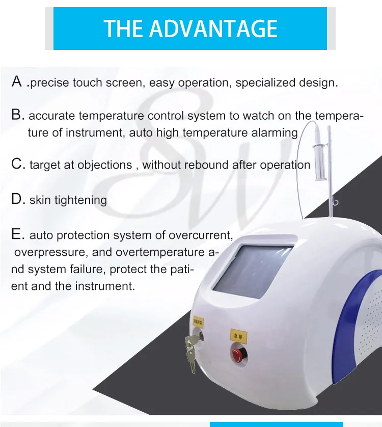 Sanwei SW-F05 portable 980 nm diode laser vascular removal beauty machine for blood vessels removal
