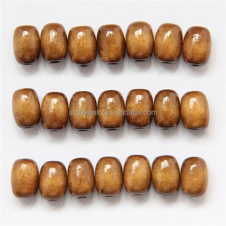 7*10mm Oval Original Natural Wooden Wood Large Beads with Holes