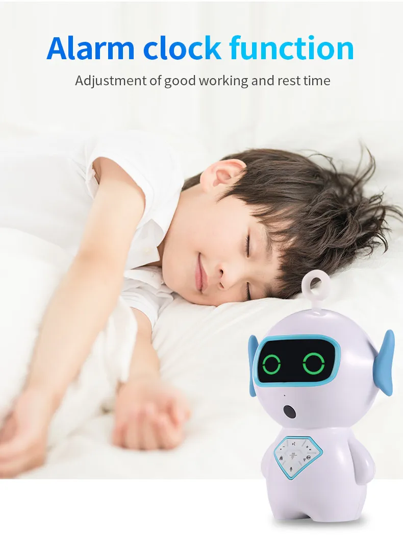 Cute design white educational robot for children
