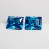 March birthstone gems Aquamarine zircon trillion blue CZ zirconia stone