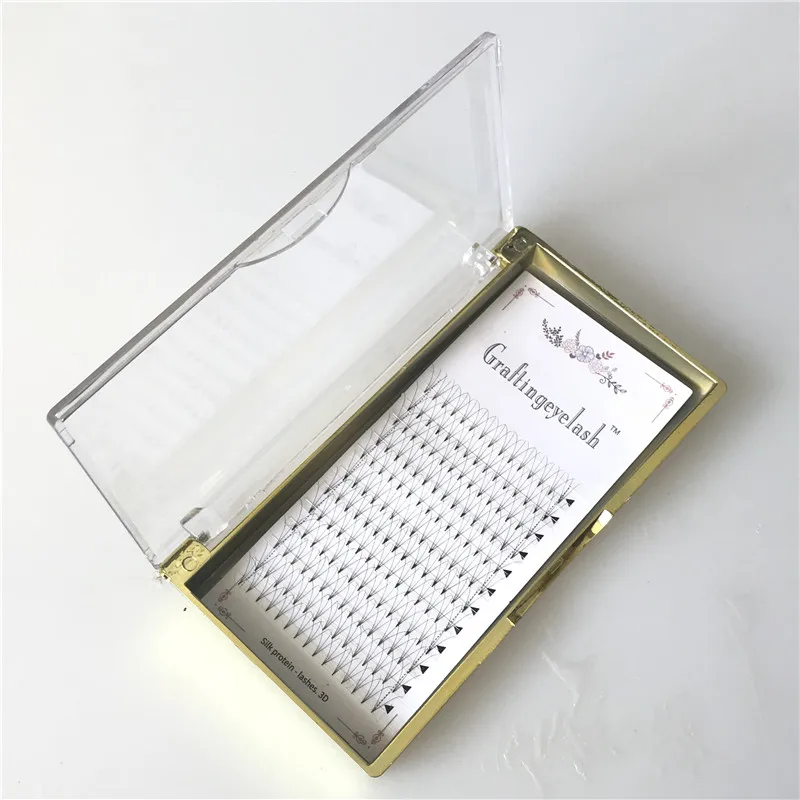 

Pre fanned eyelash extension 3d volume lashes premade volume fans, Natural black