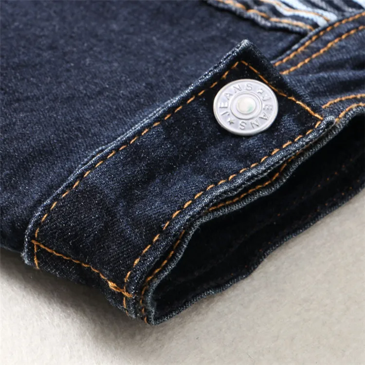 Made Striated Black Denim Jacket 