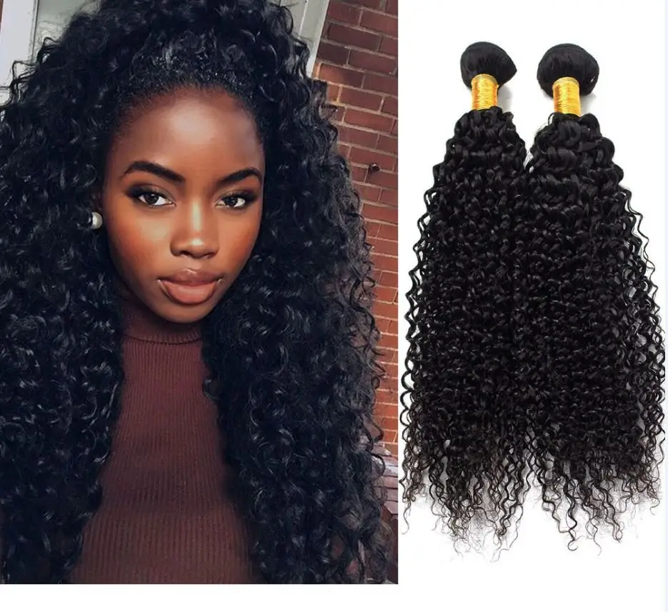 

virgin human hair weaves bohemian curly hair weft 100g per bundles hair