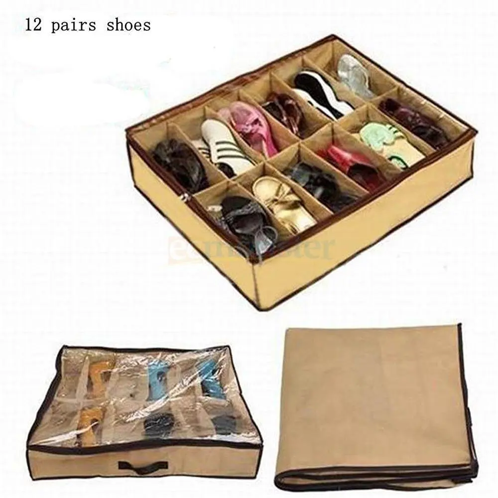shoe box storage under bed