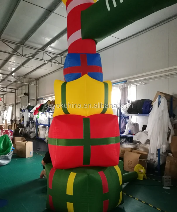 Gift Box Inflatable Arch For Christmas Event Exhibition Inflatable Arch