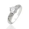 13822 Xuping italian engagement ring, knuckle ring one stone ring design,white gold ring design with one stone