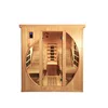 Solid Wood Main Material and Sauna Rooms Type far infrared finnish wooden sauna