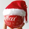 The Newest Christmas Ball Ornament with Santa Hat Christmas Tree Decoration Ball