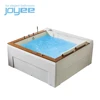 J-U2608 Colorful LED light acrylic corner bathtub whirlpool bathtub spa hot tub price