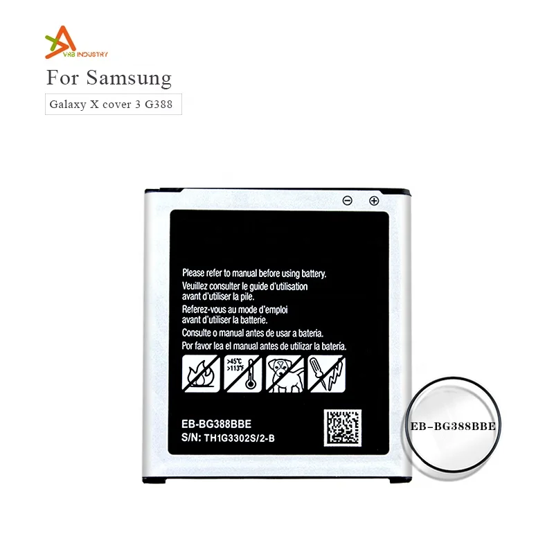 

Cellphone Battery for Samsung Galaxy Xcover 3 G388 G388F G389F EB-BG388BBE Top Quality Wholesale Factory Supply