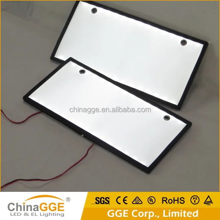 led light number plate