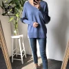 Factoractory Wholesale Hot Selling Women Garment Soft Fox Fur Pompom Balls Design Cashmere Sweater