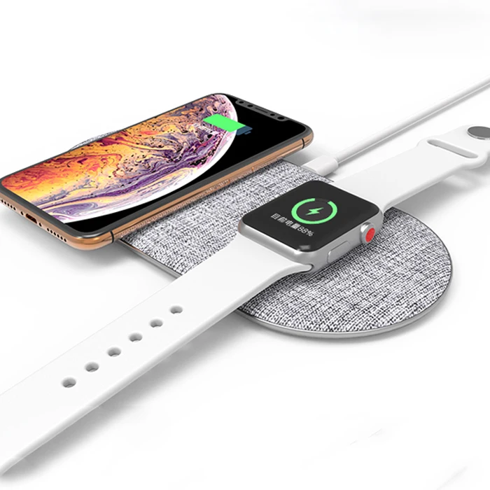 2019 New Coming Wireless Double Charger For Apple Watch / Mobile Phone