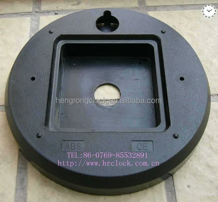 

new wall clock parts clock cover 120mm wall clock panel plastic back cover, Black