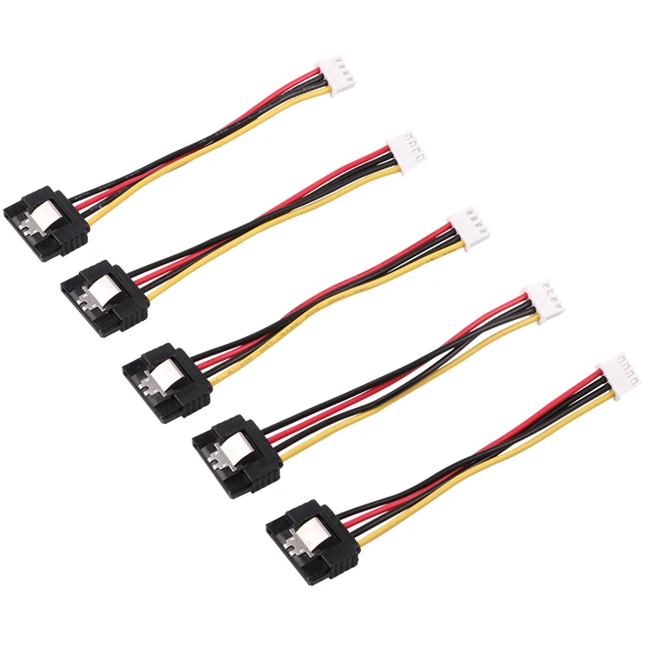 

12cm SATA 15pin with latch to 4p HSG Power Cable, Red,black, yellow