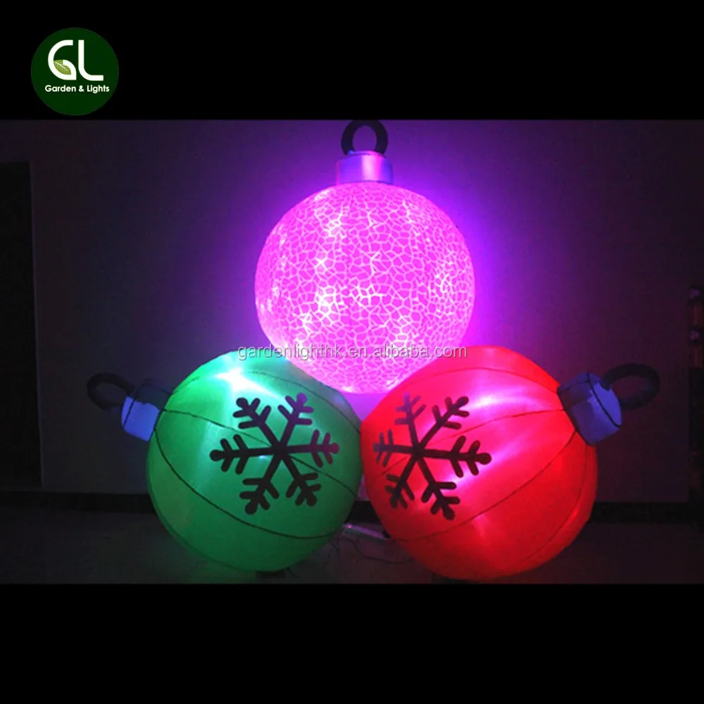 Hot Selling Outdoor Giant Christmas Light Ball Ornaments Bulk ...