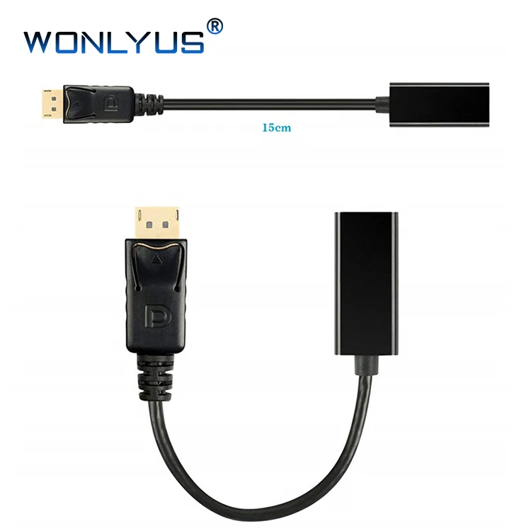 4k* 2k DisplayPort to HDMI Adapter cable DP Male to hdmi Female converter for DisplayPort Enabled Desktop - ANKUX.COM