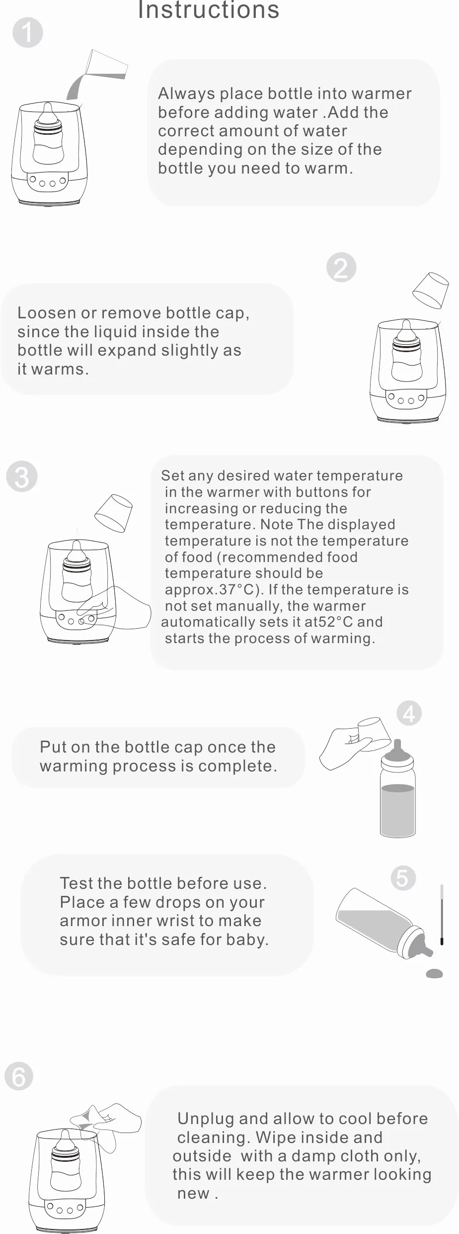 commercial baby bottle warmer