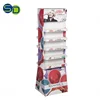 Retail Store pop cardboard nail polish stand Acrylic nails display stand with 5 shelves for Acrylic nails