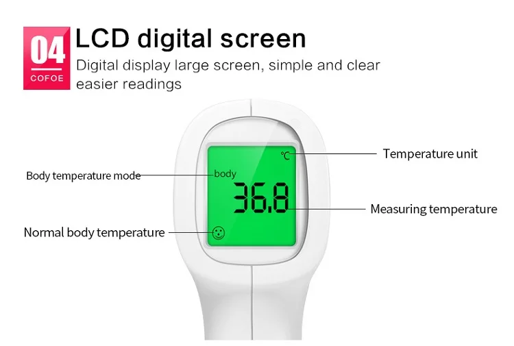 Digital Non contact infrared forehead thermometer