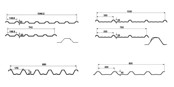 metal sheet roll forming machine