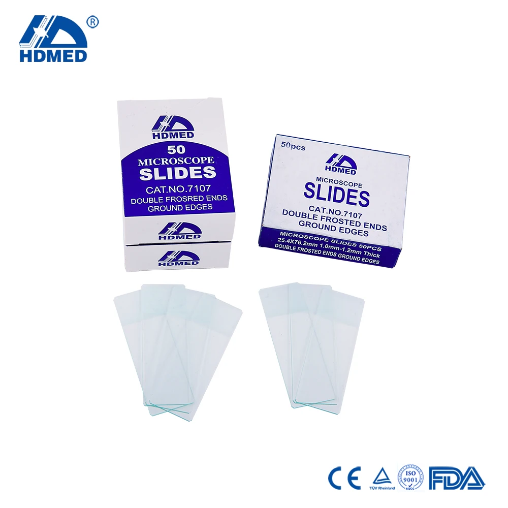 Hdmed High Quality Double Frosted Ends 7107 Microscope Slides - Buy ...