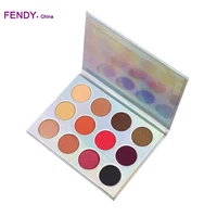 

2018 new arrivals holographic 12 Color mermaid eyeshadow palette make your own label