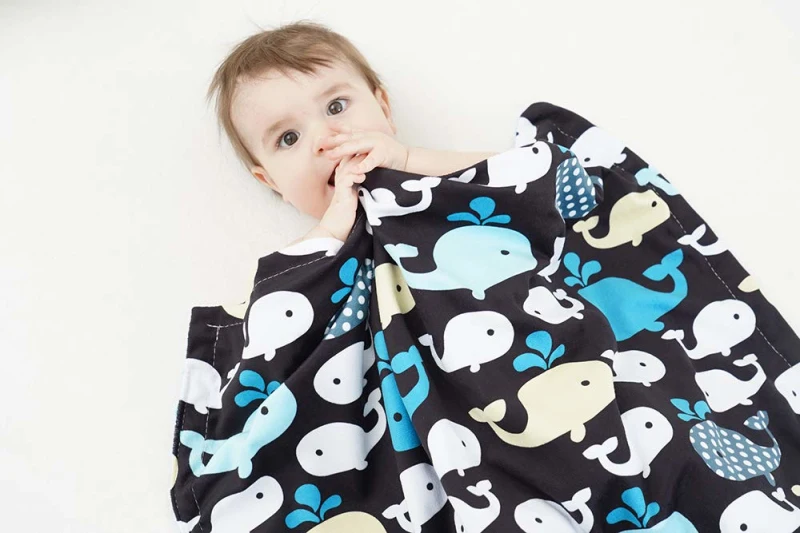 High Quality Super Soft Warm Winter Fleece Throw Swaddle Minky Baby